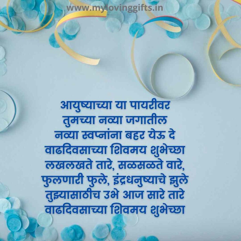 Happy Birthday Wishes In Marathi Text 